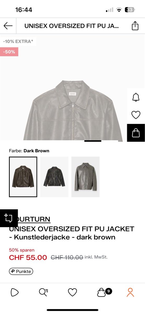 Giacche: Unisex Oversize Lederjacke Yourturn Gr. S – Usato da Tagelswangen venduto da Bomu 1