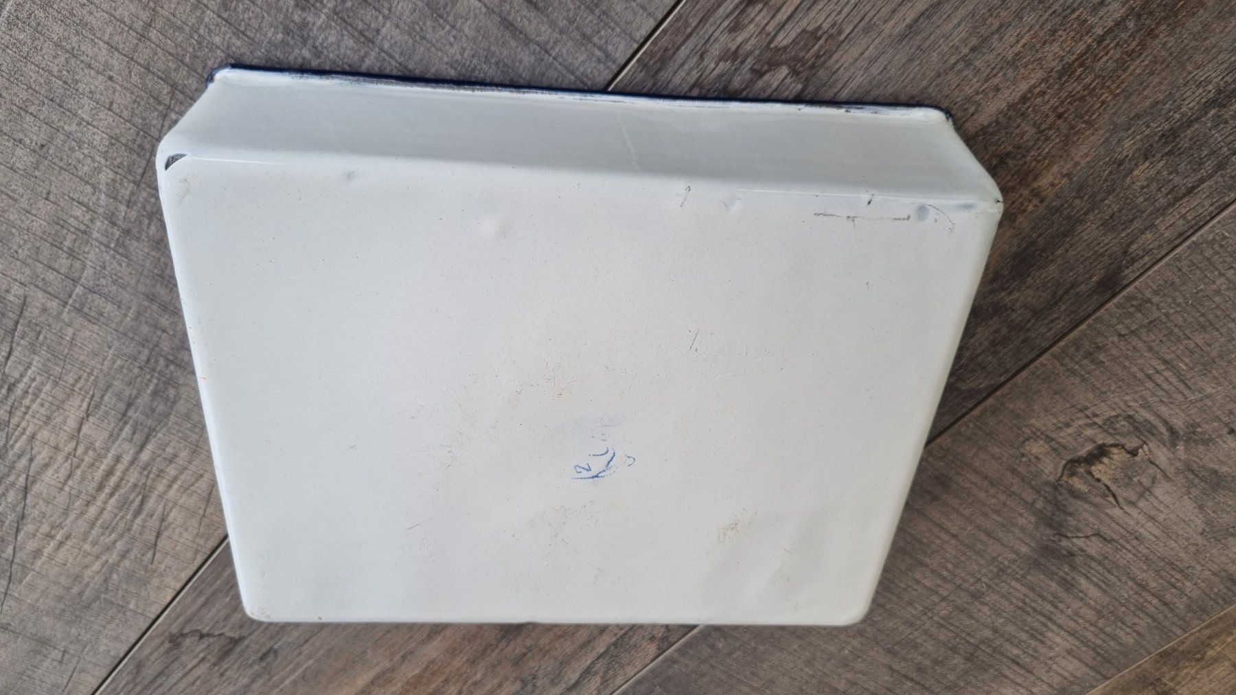 Behälter & Ähnliches: Emaille Schale C.F.F. I weiss blau Rand gebraucht – Gebraucht aus Bözberg von heinz-d 3