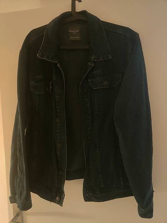 Giacca di jeans nera Primark, taglia L, come nuova!
