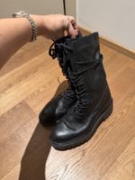 Designer leather boots
