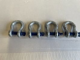 4er Set Schäkel mit Schraubbolzen       (A83)