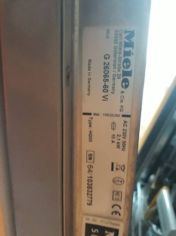 Miele Lavastoviglie: Lave Vaisselle Miele 60cm – Difettoso da Delémont venduto da grandpapa34 3