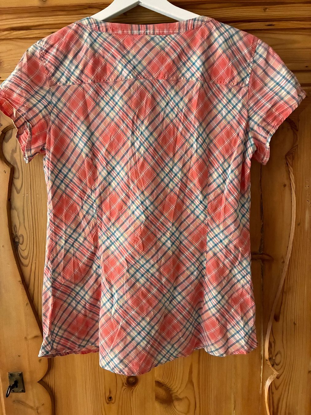 Tom Tailor Camicette: Leichte Tom Tailor Bluse Gr. 38 rot kariert – Usato da Bättwil venduto da tre_tj9g 3