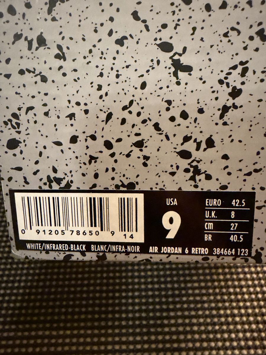 Jordan Scarpe da uomo: Jordan 6 Retro Infrared White – Nuovo e nell'imballaggio originale da Adliswil venduto da JetztBilligKaufen 4