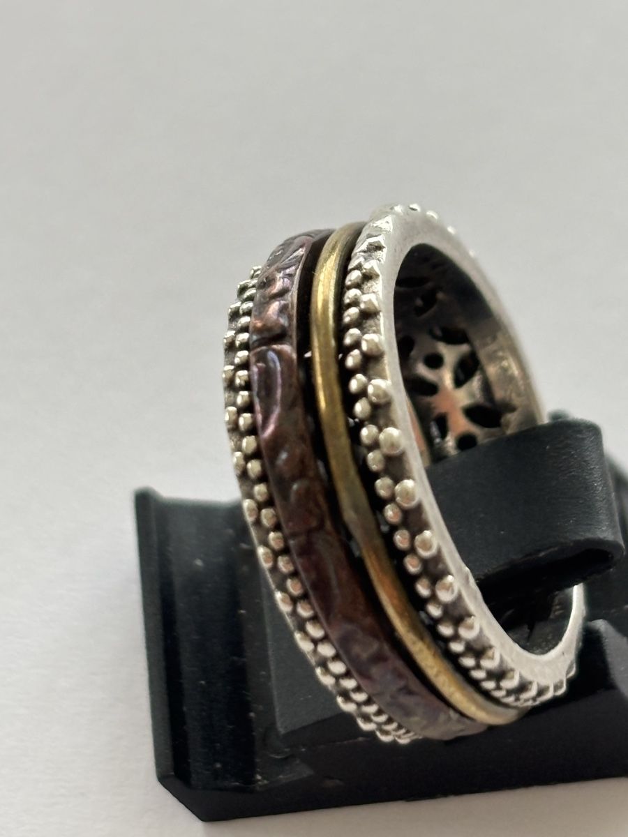 Anelli: Silberschmuck 925  Ring drehbar, einzigartiges Design – Usato da Langnau am Albis venduto da flusspflege 2