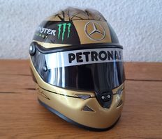 Michael Schumacher F1 Gold Helm SPA 2011 Schubert 1:2