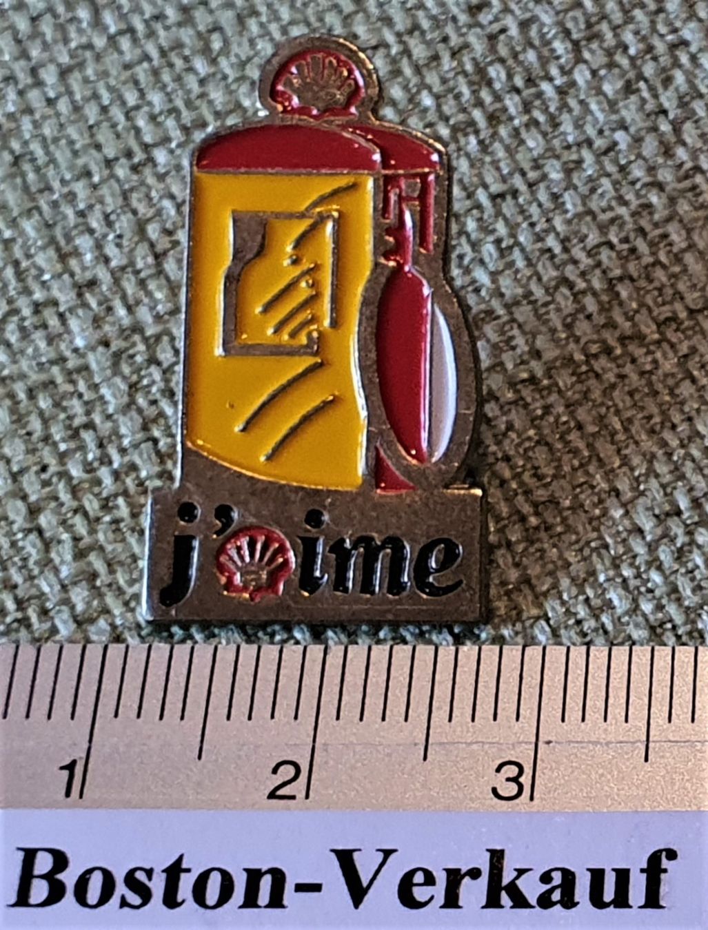 Sonstiges zum Sammeln & Seltenes: D276 - Pin SHELL Tanksäule – Gebraucht aus Reinach BL von Boston-Verkauf 1