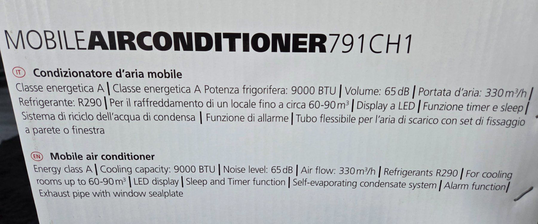 Rotel Condizionatori: Klimagerät Rotel Mobile Airconditioner 791CH1 – Nuovo (secondo la descrizione) da Oberburg venduto da Gefrierraum 3
