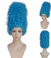 Perruque bleue style Marge Simpson  neuve jamais utilisée