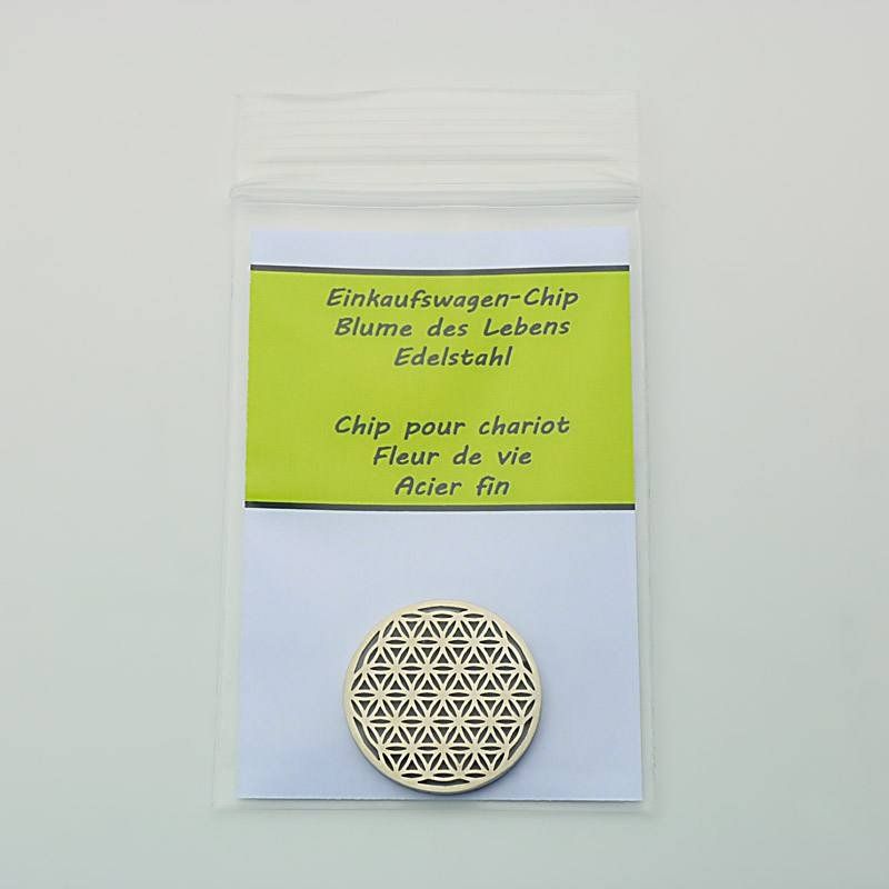 Alle Dekorationen: Wagen-Chip - Blume des Lebens silbern – Neu und originalverpackt aus Mauren von Yeelen 1