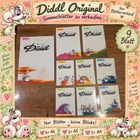 9 originale Diddl-Blätter – blockfrisch