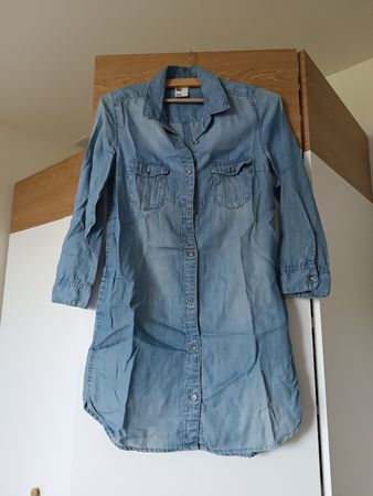 Denim Blusenkleid H&M, Grösse 34