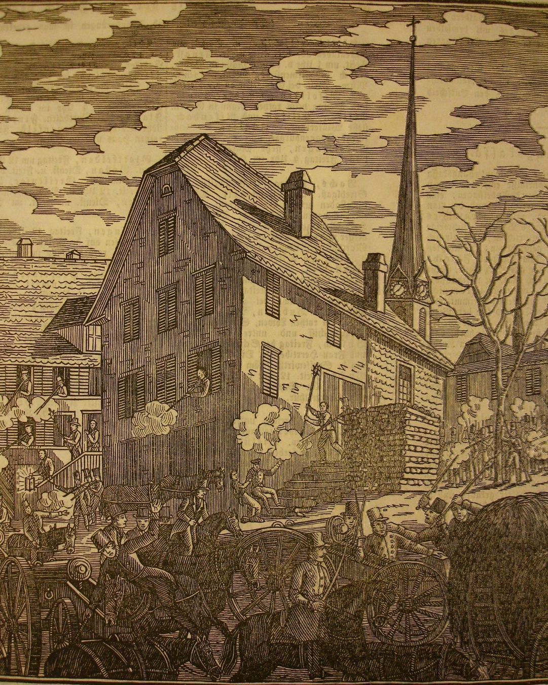 Xilografie: MALTERS, HOLZSCHNITT 1845 – Usato da Grüningen venduto da Kartensammler 3
