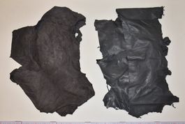 Lederresten Leder Wildleder Schneiden/Basteln/grau anthrazit