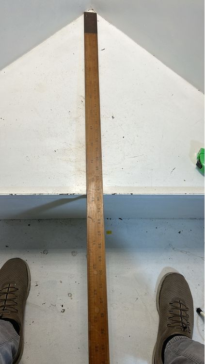 Holz Meterstab 1 Meter - Doppelseitiges Lineal Für Schule & Handarbeit