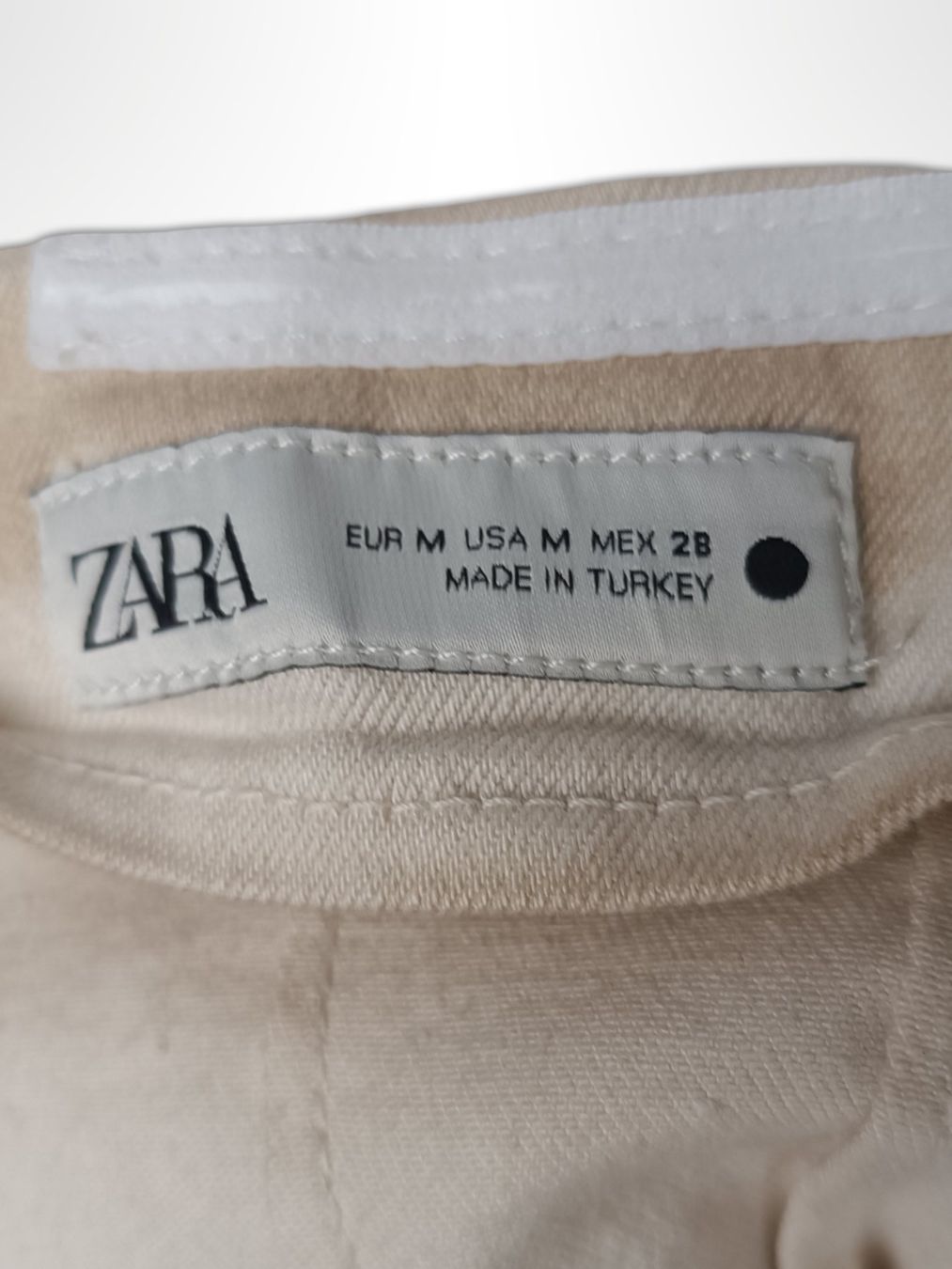Zara Vestiti: ZARA halterloses Jeans-Kleid beige Gr. M – Usato da Suhr venduto da Restwert_Suhr 5