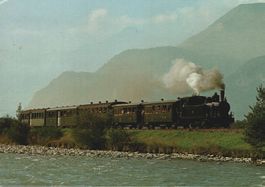 Originale Ansichtskarte Ballenberg Dampfbahn, 1981 Brienz