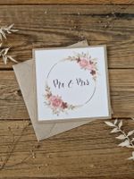 Handgemachte Karte zur Hochzeit