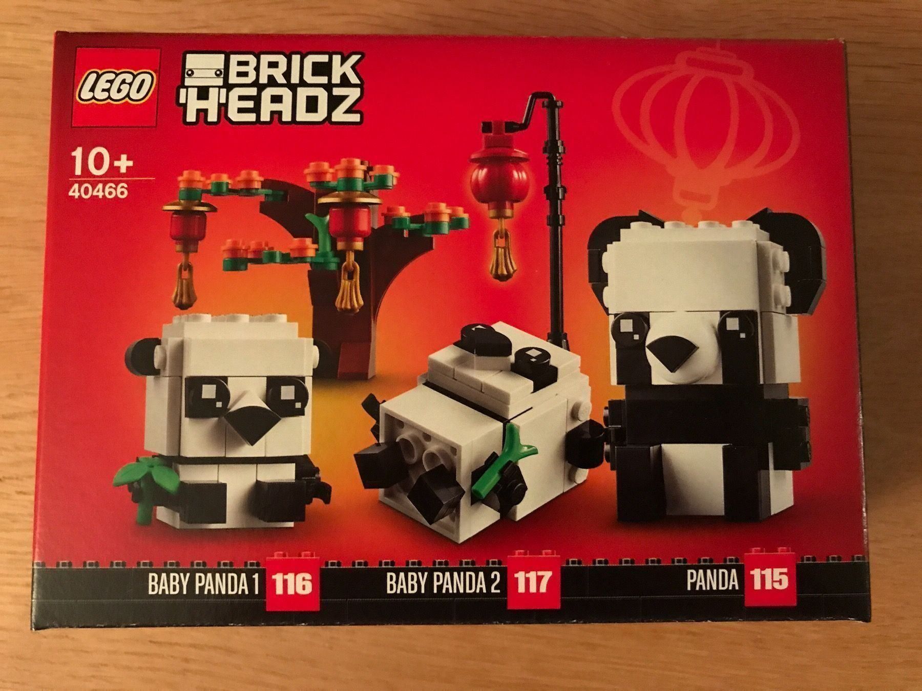 Lego Giocattoli: LEGO 40466 Brick Headz Pandas – Nuovo e nell'imballaggio originale da Obfelden venduto da Samba999