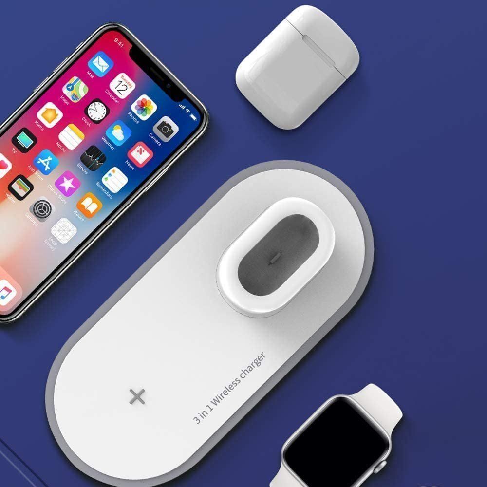 Caricabatterie: 3 in 1 Wireless Qi-Ladestation Charger – Nuovo (secondo la descrizione) da Weinfelden venduto da SEYBOY 5