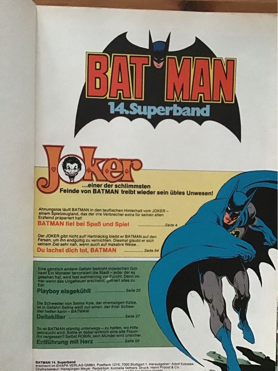 Fumetti: Batman superband 14 – Usato da Bettwiesen venduto da Jumpingfox 2