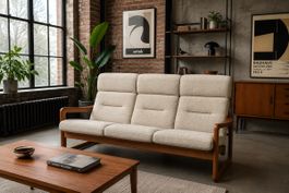 Dänisches Teak Sofa 3-Sitzer 1970er Mid Century Vintage Sofa
