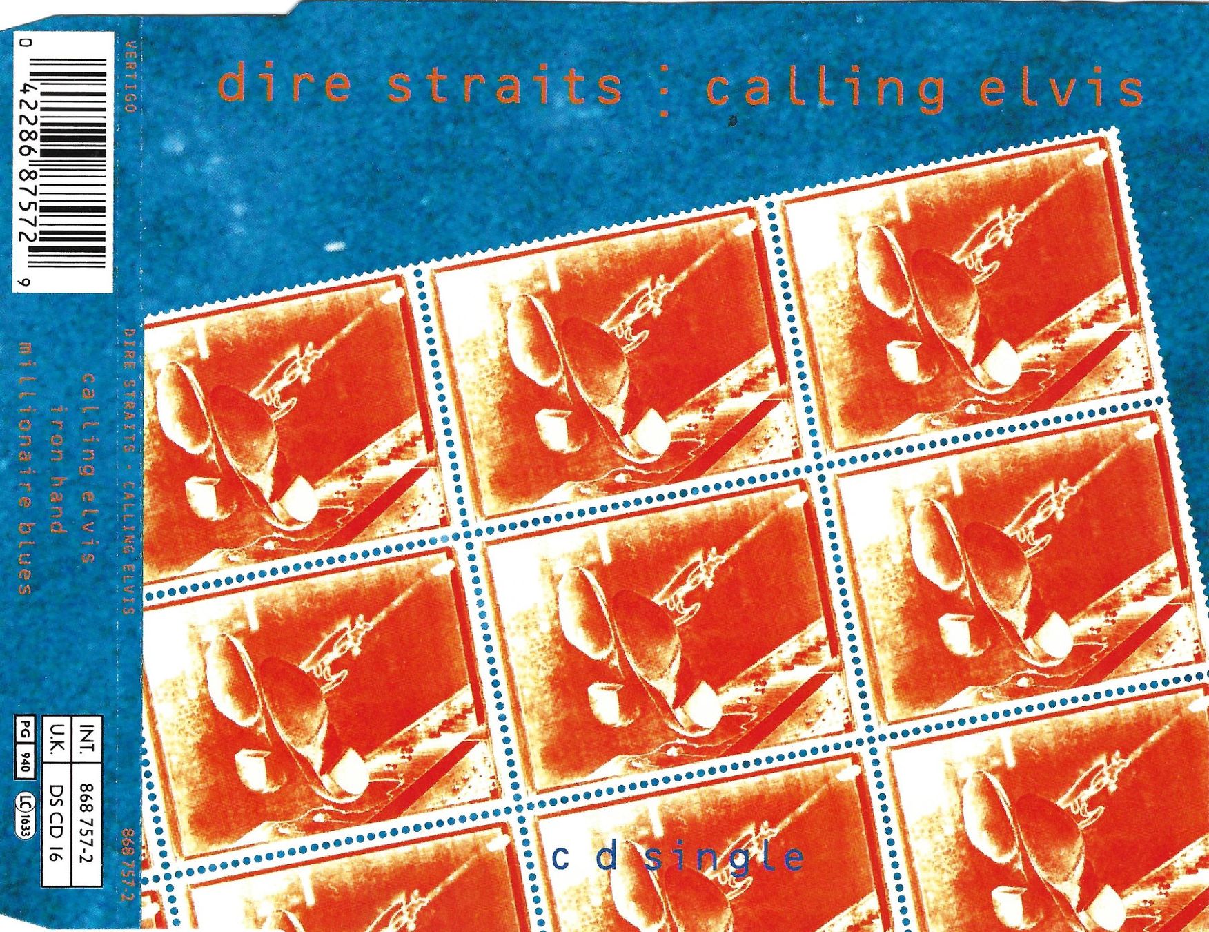CD: CD-Singe: DIRE STRAITS - calling elvis – Usato da Rotkreuz venduto da groeli69