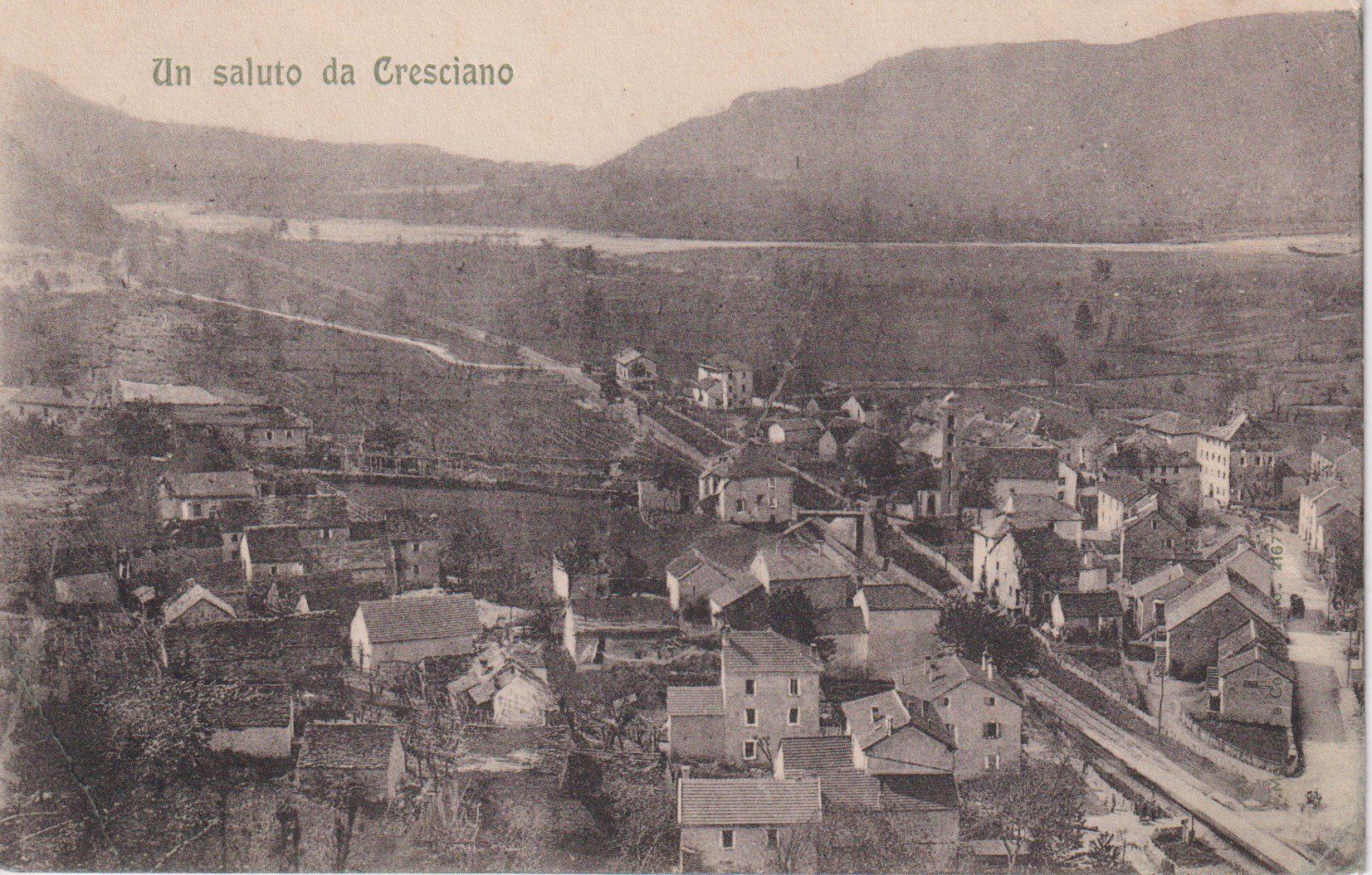 Cartoline postali: AK Cresciano - panorama 1909 – Usato da Riva San Vitale venduto da MAR-NAPO