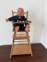 Puppe inkl Holzpuppenstuhl