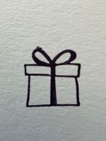 Gummistempel Geschenk – Weihnachten / Geburtstag / Karten