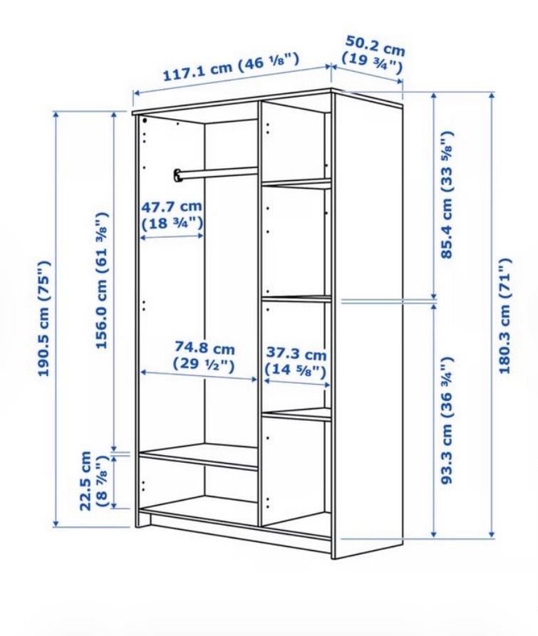 Ikea Armadi: Kleiderschrank weiss Ikea – Usato da Oppikon venduto da jur_h26w 2