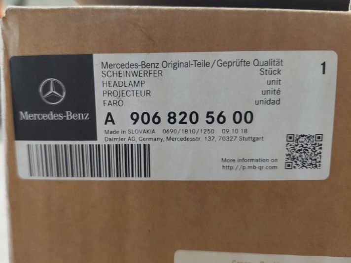 Mercedes-Benz Fari: Scheinwerfer Mercedes-Benz Sprinter – Nuovo e nell'imballaggio originale da Suberg venduto da FribiatWork 2