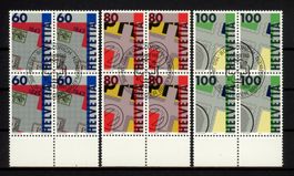 1993, Nr. 842–844, Viererblöcke, Sonderpostmarken II, ET