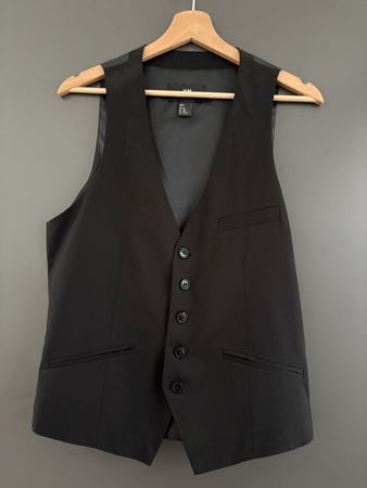 H&M Herren Weste schwarz