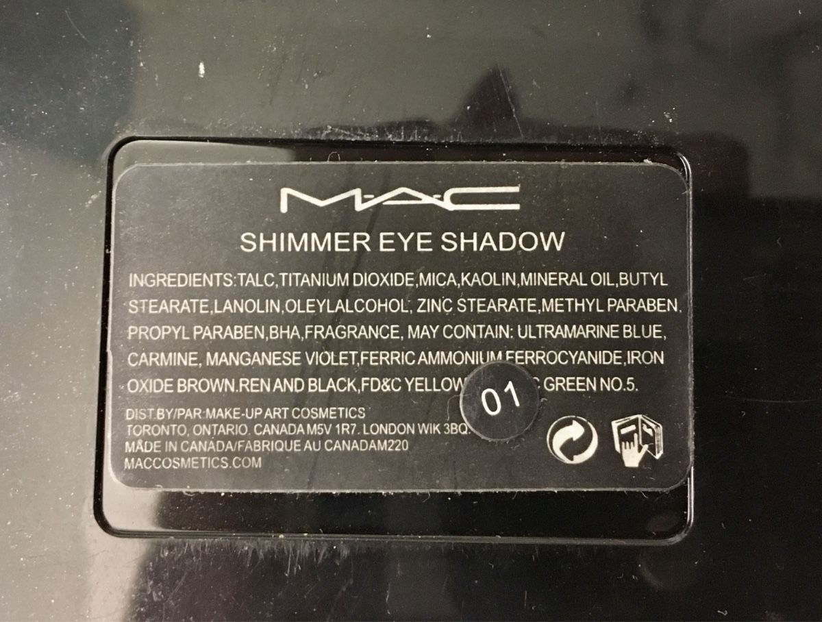 Make-up: MAC Schimmer Lidschatten Palette 8 Farben – Usato da Bellinzona venduto da LuganoBoutique 1