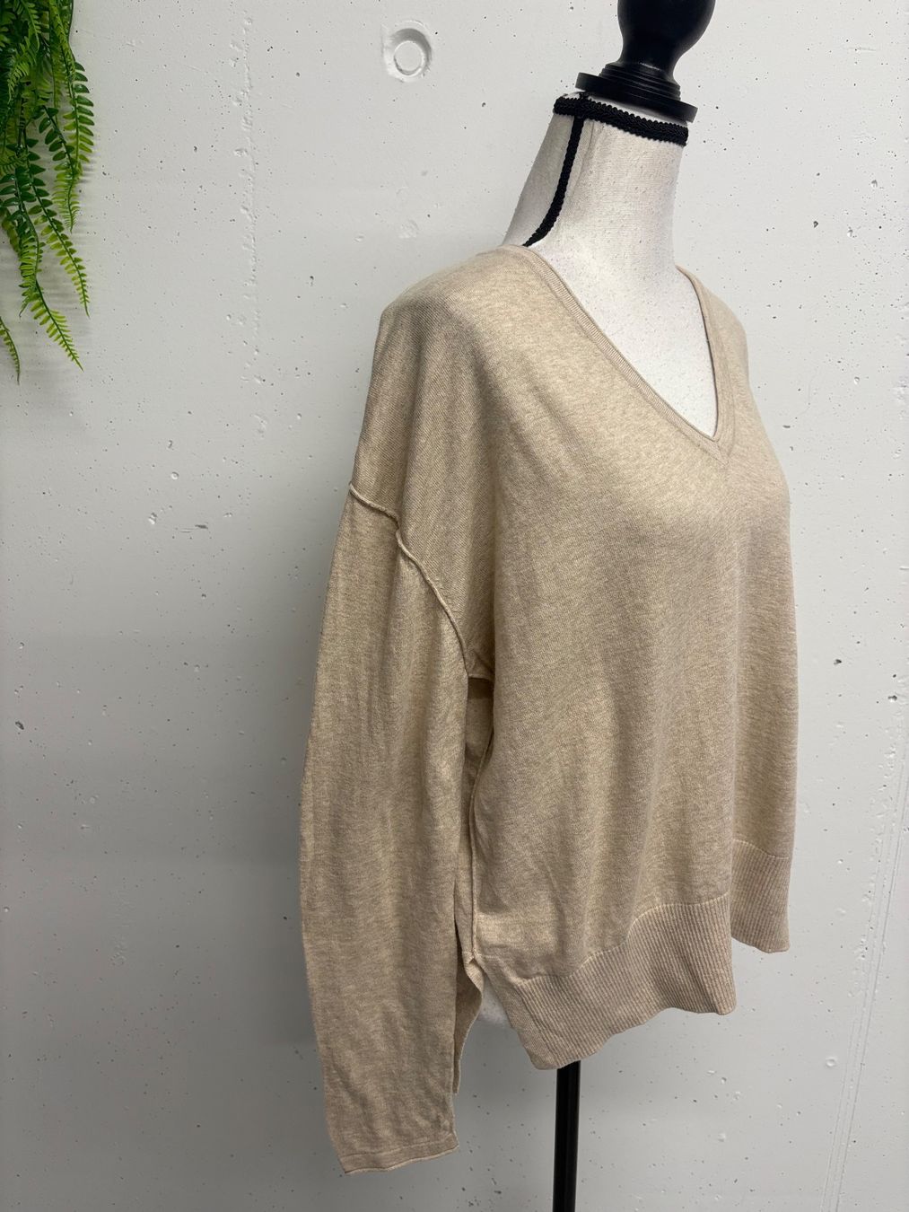 Mos mosh Maglioni & Felpe: Moa Mosh Pullover Kaschmir V-Ausschnitt beige Gr. S – Nuovo (secondo la descrizione) da Regensdorf venduto da sec_l5cr 3