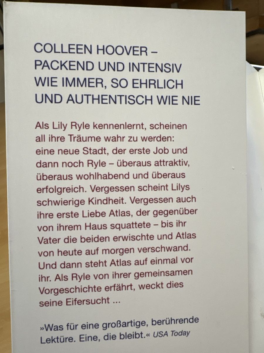 Libri: Nur noch ein einziges Mal Buch von Colleen Hoover – Usato da Wynau venduto da Nemoooo 2