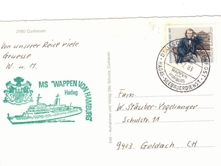 Stempel: Schiffe Schiffsstempel Stempel Schiffspost Deutschland – Gebraucht aus Widnau von Seppl480