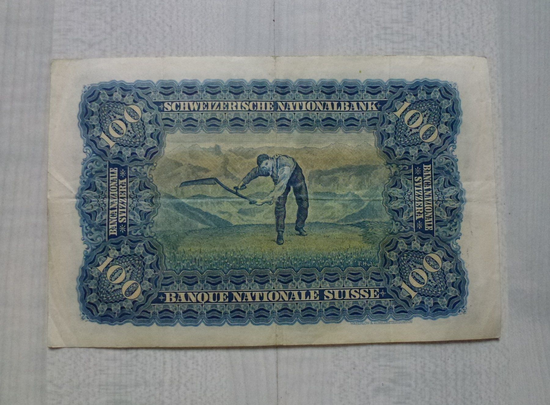Banconote: Schweiz ++ 100.- Franken 31. August 1946 – Usato da Walkringen venduto da Casablanca777 2