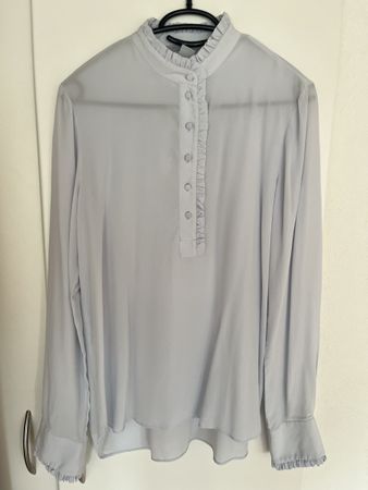 Seidenbluse H&M Gr. 38  Hellblau Top Bluse