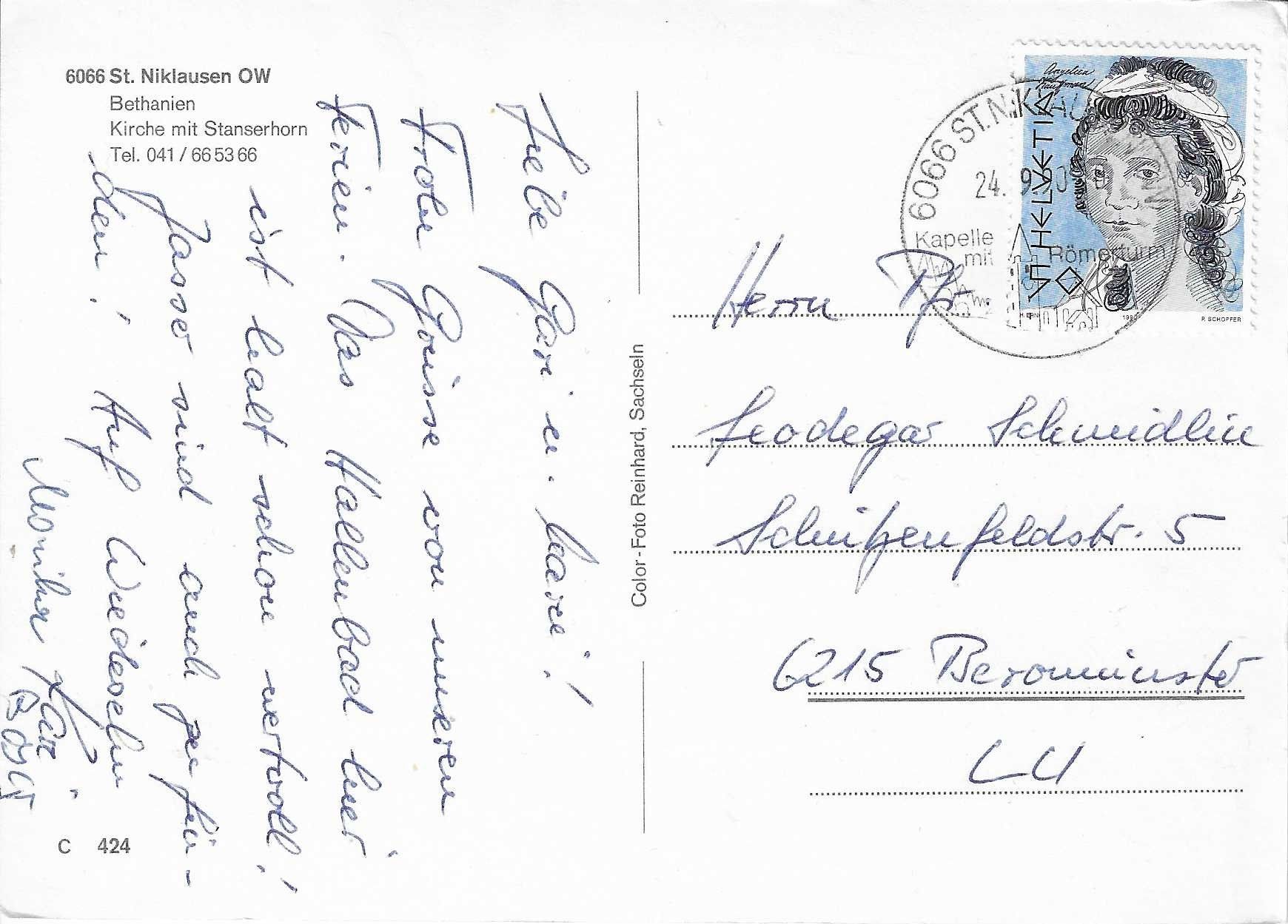 Cartoline postali: St.Niklausen OW – Usato da Rothrist venduto da Stranglehold 1