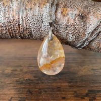 ✲ Golden Healer Quarz Anhänger ✲ 25mm / 5g