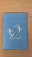 3D Pop-Up Karte Elefant mit Ballonen