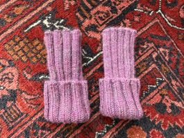 100% Baby-Alpaka Baby-Handstulpen - Rosa – De Colores – Peru