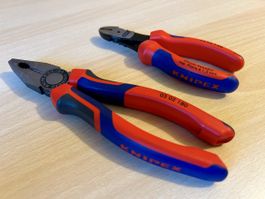Knipex Kombizange und Kraft-Seitenschneider / Profi-Set