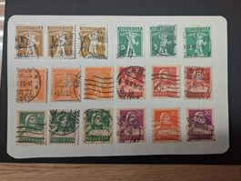 Briefmarken Helvetia Tell