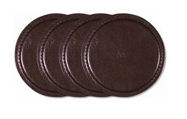 DUTCHDELUXES Untersetzer Leder Metallic Bronze 4er-Set