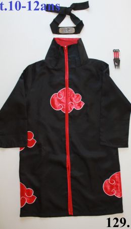 Costume Naruto Akatsuki Itachi t. 10 - 12 ans   NEU!