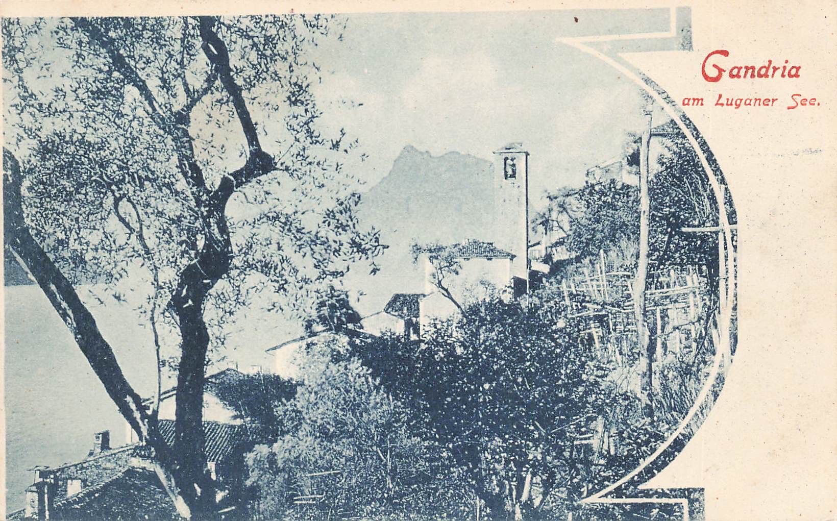 Cartoline postali: Gandria luganer – Usato da Biasca venduto da Blenio71