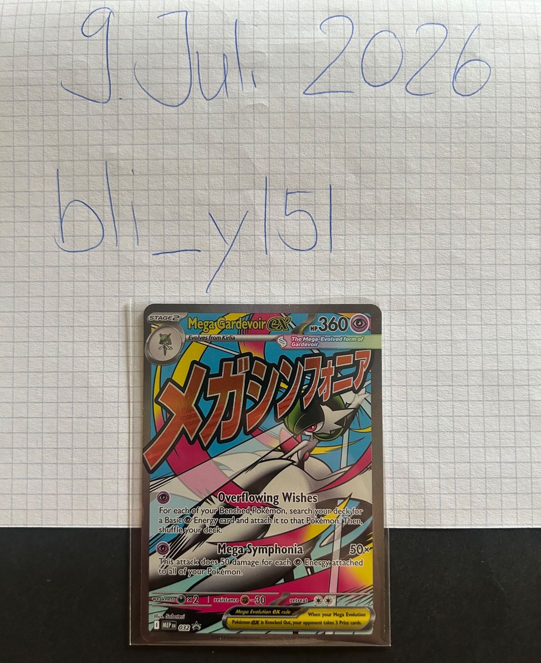 Pokémon Sammelbilder & Trading cards: ENG - Mega Gardevoir ex #32 - Mega Evolution Promo – Neu (gemäss Beschreibung) aus Zürich von bli_yl5l 2